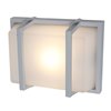 Picture of 10.8w Neptune Module Satin Ribbed Frosted Marine Grade Wet Location LED Wall Fixture 10.5"x8.25" (CAN 7"x4.6")