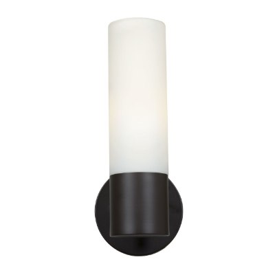 Mostrar detalles para 60w Eos E-26 A-19 Incandescent Bronze Opal Wet Location 1 Light Wall Fixture (CAN Ø5") Imagen de 60w Eos E-26 A-19 Incandescent Bronze Opal Wet Location 1 Light Wall Fixture (CAN Ø5")