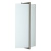Picture of 26w (2 x 13) Vector GU-24 Quad Fluorescent Damp Location Brushed Steel Opal 2 Light Wall Fixture