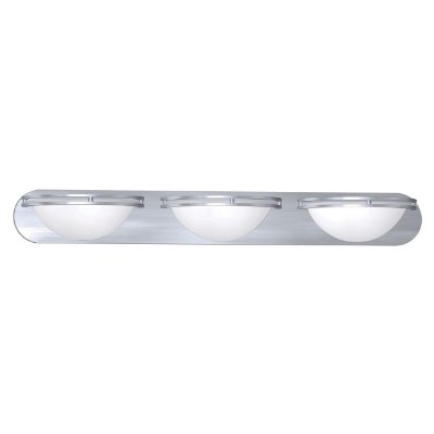 Show details for 39w (3 x 13) Aztec GU-24 Spiral Fluorescent Damp Location Brushed Steel White Wall & Vanity (CAN 36"x4.5"x0.9") Picture of 39w (3 x 13) Aztec GU-24 Spiral Fluorescent Damp Location Brushed Steel White Wall & Vanity (CAN 36"x4.5"x0.9")