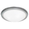 Picture of 52w (4 x 13) Aztec GU-24 Spiral Fluorescent Damp Location Brushed Steel White Flush-mount