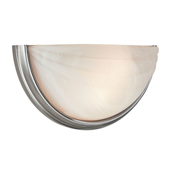 Picture of 10.8w Crest Module Dry Location Satin Alabaster LED Wall Sconce (CAN 6.5"x13"x0.5")