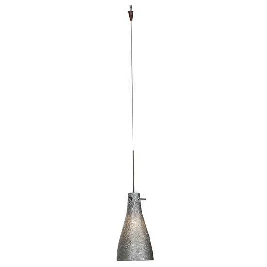 Foto para 35w Cavo GY6.35 Bi-Pin Halogen Dry Location Bronze Metal Italian Wire Glass UJ Mini Pendant excluding Mono-Pod