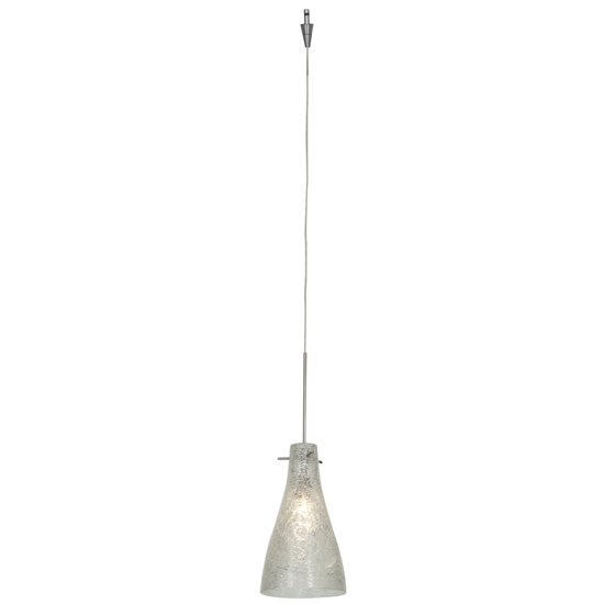 Foto para 35w Cavo GY6.35 Bi-Pin Halogen Dry Location Brushed Steel Crystal Italian Wire Glass UJ Mini Pendant excluding Mono-Pod