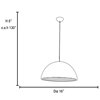 Picture of 100w Astro E-26 G-40 Incandescent Damp Location MBL/MGL Dome Pendant 8"Ø16" (CAN 2.5"Ø4.75")