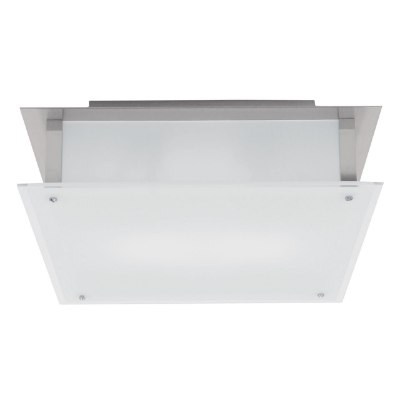 Show details for 36w Vision Module Damp Location Brushed Steel Frosted Dimmable LED Flushmount (CAN 13.5"x13.5"x2") Picture of 36w Vision Module Damp Location Brushed Steel Frosted Dimmable LED Flushmount (CAN 13.5"x13.5"x2")