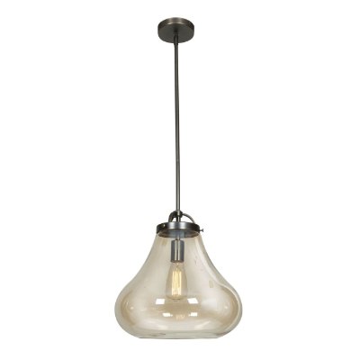 Mostrar detalles para 60w Flux E-26 ST-18 Incandescent Dry Location Distressed Bronze Amber Vintage Lamped Pendant 15.25"Ø13" (CAN 0.75"Ø4.75") Imagen de 60w Flux E-26 ST-18 Incandescent Dry Location Distressed Bronze Amber Vintage Lamped Pendant 15.25"Ø13" (CAN 0.75"Ø4.75")