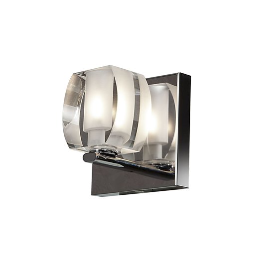 Foto para 48w Evia G9 G9 Xenon Damp Location Chrome 1 Lt Crystal Vanity (CAN 4.75"x4.75"x0.9")