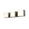 Picture of 300w (3 x 100) Nitro 2 R7s J-78 Halogen Damp Location Brushed Steel Opal 3Lt Vanity (CAN 24"x5.1"x0.9")