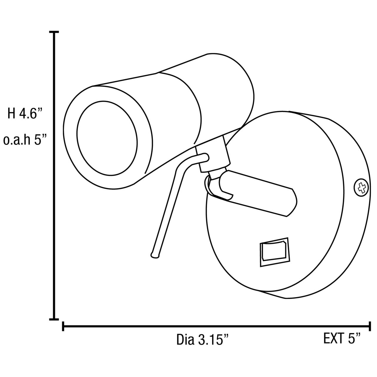 3w Cyprus 2 MODULE Dry Location Bronze LED PlugIn Headboard Lamp (CAN