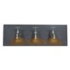 Picture of 3w (3 x 1) Waterworks Module LED Damp Location Chrome GREY 3Lt wall art (CAN 22.5"x6.25"x1")