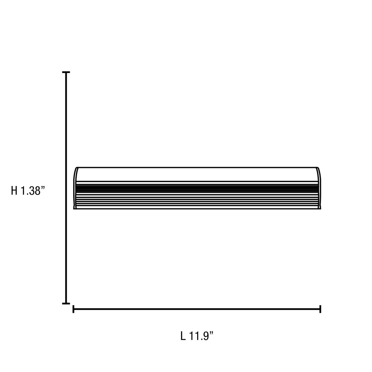 5w InteLED Dry Location Aluminum 4K 12