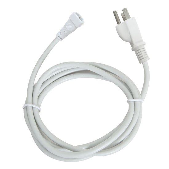 Foto para InteLED Dry Location WHT 6ft Power Cord with Plug
