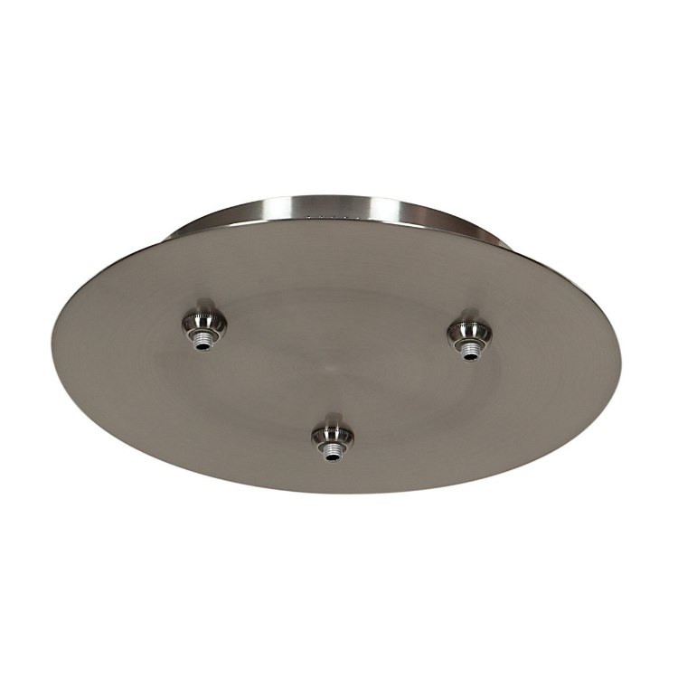 Picture of 50w Unijack Dry Location Brushed Steel Three-Port Round Canopy