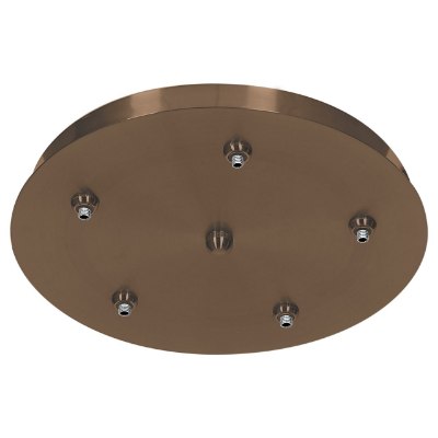 Show details for 50w Unijack Dry Location Bronze Five -Port Round Canopy Picture of 50w Unijack Dry Location Bronze Five -Port Round Canopy
