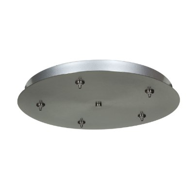 Show details for 50w Unijack Dry Location Brushed Steel Five -Port Round Canopy Picture of 50w Unijack Dry Location Brushed Steel Five -Port Round Canopy