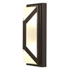 Foto para 36w (2 x 18) Nyami GU-24 Spiral Fluorescent Bronze Frosted Wet Location Wall Fixture (CAN 7"x4.5")