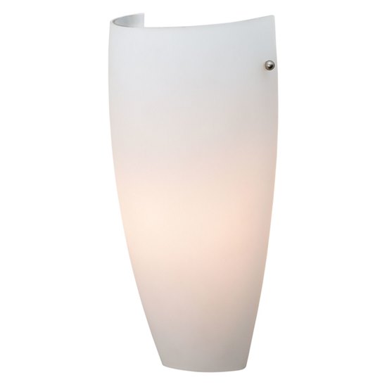 Picture of 26w Daphne GU-24 Spiral Fluorescent Damp Location Opal Wall Sconce (CAN 8.5"x4"x0.5")