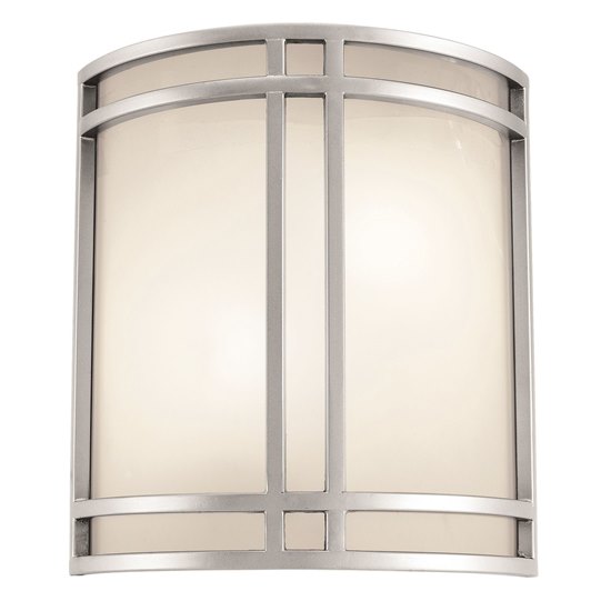 Foto para 36w (2 x 18) Artemis GU-24 Spiral Fluorescent Dry Location Satin Opal Wall Fixture (CAN 11.4"x10.4"x0.5")