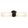 Foto para 26w (2 x 13) Cobalt GU-24 Spiral Fluorescent Damp Location Oil Rubbed Bronze Opal Wall Fixture (CAN 0.75"Ø5")