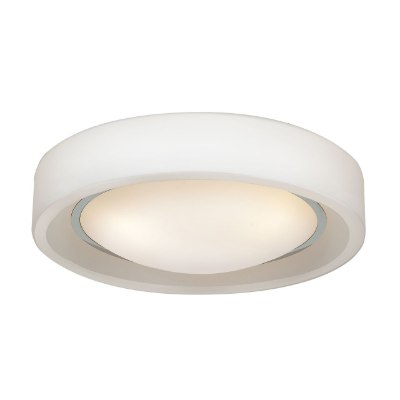 Show details for 36w (2 x 18) Splash GU-24 Spiral Fluorescent Damp Location Chrome Opal Glass Flushmount 4"Ø16" (CAN 1"Ø11") Picture of 36w (2 x 18) Splash GU-24 Spiral Fluorescent Damp Location Chrome Opal Glass Flushmount 4"Ø16" (CAN 1"Ø11")