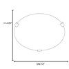 Picture of 26w (2 x 13) Mona GU-24 Spiral Fluorescent Dry Location Rust Alabaster Flush-Mount (CAN Ø9.75")