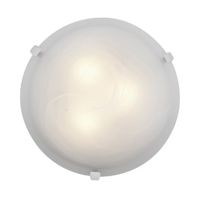 Show details for 52w (2 x 26) Mona GU-24 Spiral Fluorescent Dry Location White Alabaster Flush-Mount 4.5"Ø16" (CAN Ø13.75") Picture of 52w (2 x 26) Mona GU-24 Spiral Fluorescent Dry Location White Alabaster Flush-Mount 4.5"Ø16" (CAN Ø13.75")