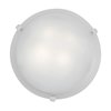 Picture of 52w (2 x 26) Mona GU-24 Spiral Fluorescent Dry Location White WH Flush-Mount 4.5"Ø16" (CAN Ø13.75")