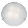 Picture of 52w (2 x 26) Mona GU-24 Spiral Fluorescent Dry Location Chrome WH Flush-Mount 5.5"Ø20" (CAN Ø17.5")