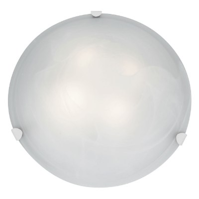 Show details for 52w (2 x 26) Mona GU-24 Spiral Fluorescent Dry Location White Alabaster Flush-Mount 5.5"Ø20" (CAN Ø17.5") Picture of 52w (2 x 26) Mona GU-24 Spiral Fluorescent Dry Location White Alabaster Flush-Mount 5.5"Ø20" (CAN Ø17.5")