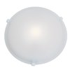 Foto para 39w (3 x 13) Nimbus GU-24 Spiral Fluorescent Damp Location White Frosted Flush-Mount