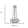 Picture of 36w (2 x 18) Altum GU-24 Spiral Fluorescent Damp Location Brushed Steel Opal Aircraft Cable Pendant (CAN 1")