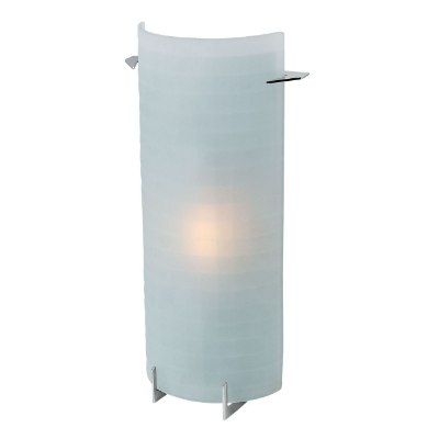 Show details for 36w (2 x 18) Oxygen G24q-2 Quad Fluorescent Damp Location Brushed Steel Checkered Frosted Wall & Vanity (CAN 12.88"x4.75"x0.75") Picture of 36w (2 x 18) Oxygen G24q-2 Quad Fluorescent Damp Location Brushed Steel Checkered Frosted Wall & Vanity (CAN 12.88"x4.75"x0.75")