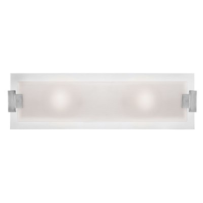 Show details for 36w (2 x 18) Plasma G24q-2 Quad Fluorescent Damp Location Brushed Steel Frosted Vanity & Wall Fixture (CAN 21"x4.5"x1.75") Picture of 36w (2 x 18) Plasma G24q-2 Quad Fluorescent Damp Location Brushed Steel Frosted Vanity & Wall Fixture (CAN 21"x4.5"x1.75")