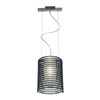 Picture of 100w Enzo E-26 A-19 Incandescent Dry Location Chrome ACLR Acrylic Rib Pendant