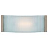 Foto para 100w Helium R7s J-118 Halogen Damp Location Brushed Steel Checkered Frosted Wall & Vanity (CAN 12.1"x4.6"x0.75")