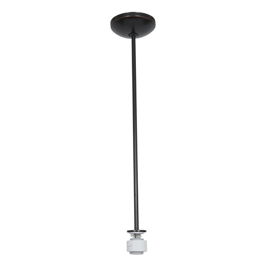 Foto para 100w Janine E-26 A-19 Incandescent Dry Location Oil Rubbed Bronze Stem Pendant Assembly (CAN 1.25"Ø5.25")