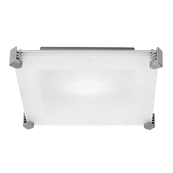 Foto para 100w Lithium R7s J-118 Halogen Damp Location Brushed Steel Frosted Flush-Mount (CAN 1.4")