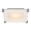 Foto para 100w Lithium R7s J-118 Halogen Damp Location Brushed Steel Frosted Flush-Mount (CAN 1.4")