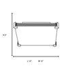 Picture of 100w Lithium R7s J-118 Halogen Damp Location Brushed Steel Frosted Flush-Mount (CAN 1.4")