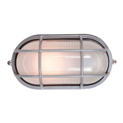 Mostrar detalles para 100w Nauticus E-26 A-19 Incandescent Satin Frosted Wet Location Bulkhead 11"x6.5" (CAN 10.6"x6.5"x1") Imagen de 100w Nauticus E-26 A-19 Incandescent Satin Frosted Wet Location Bulkhead 11"x6.5" (CAN 10.6"x6.5"x1")