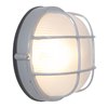 Foto para 100w Nauticus E-26 A-19 Incandescent Satin Frosted Wet Location Bulkhead Ø9.5" (CAN 1"Ø9.5")