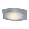 Foto para 100w Nido R7s J-78 Halogen Dry Location Mat Chrome Frosted Wall or Ceiling Fixture (CAN Ø5.2")