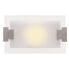 Picture of 100w Plasma R7s J-118 Halogen Damp Location Brushed Steel Frosted Wall & Vanity (CAN 9.1"x4.5"x1")