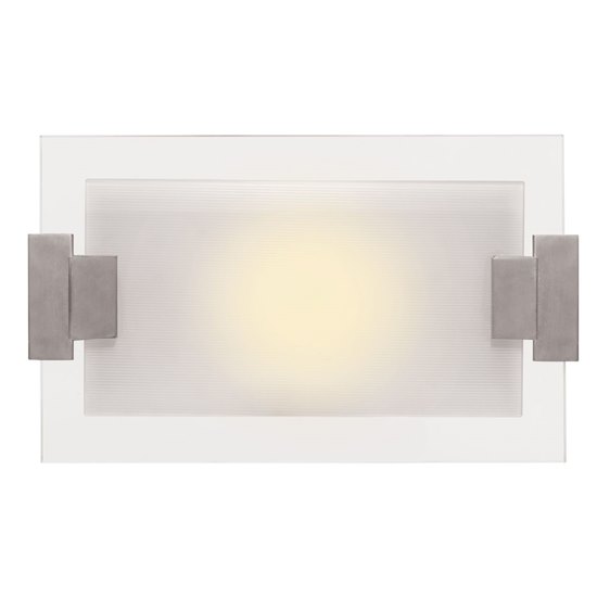 Foto para 100w Plasma R7s J-118 Halogen Damp Location Brushed Steel Frosted Wall & Vanity (CAN 9.1"x4.5"x1")