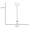 Picture of 100w Sydney E-26 A-19 Incandescent Dry Location Brushed Steel Cord Pendant (CAN 1.25"Ø5.25")
