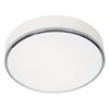 Picture of 120w (2 x 60) Aero E-26 A-19 Incandescent Damp Location Chrome Opal Flush-Mount (CAN 1"Ø10.2")