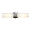 Picture of 120w (2 x 60) Eos E-26 A-19 Incandescent Aluminum Opal Wet Location 2 Light Wall Fixture (CAN 0.5"Ø5")