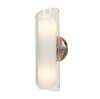 Picture of 120w (2 x 60) Gyro G9 G9 Halogen Dry Location Brushed Steel Clear Opal Wall (CAN Ø4.5")