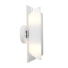 Foto para 120w (2 x 60) Gyro G9 G9 Halogen Dry Location Brushed Steel Clear Opal Wall (CAN Ø4.5")